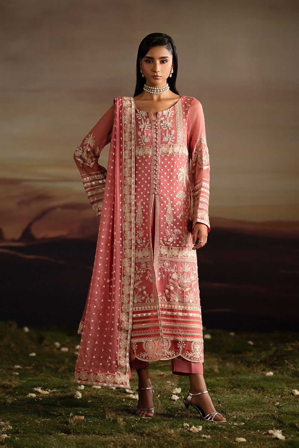 sachin and babi light blue dress Buy Women Luxury Pret Online main image 0
