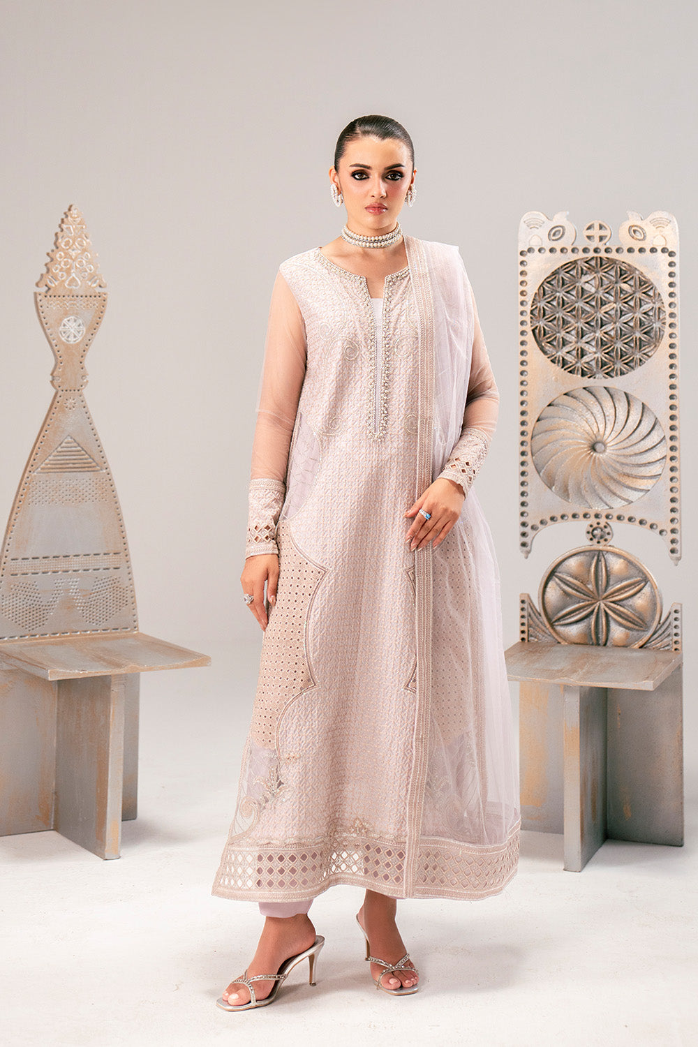 organza fancy dress Dress Material Pink Pakistani Organza Dresses 2019 Maria B Pink Organza Dress Master Replica Master Replica