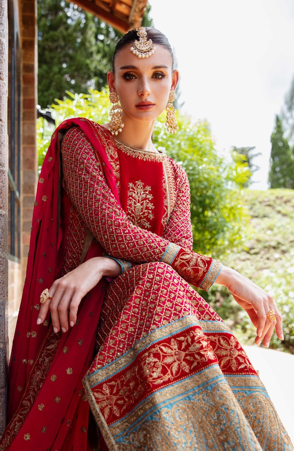 3 Piece Embroidered Chiffon Aleta - FS40019