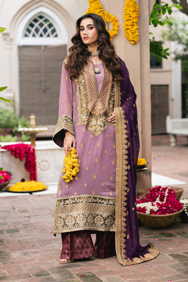 3 Piece Embroidered Chiffon KAMILLA - FSU5654