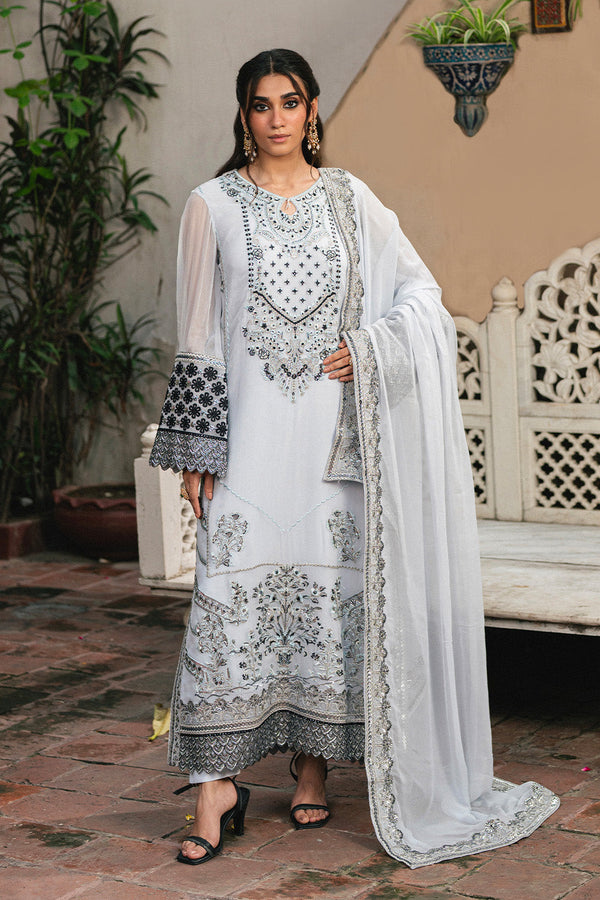 3 Piece Embroidered Chiffon LILIYA - FSU5657