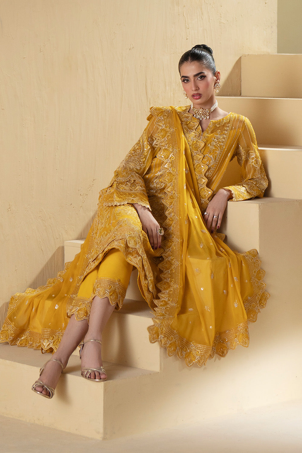 white christmas dresses Chiffon Embroidered Dresses in Pakistan – Aqua Green Suit 3 Piece Suit main image 0