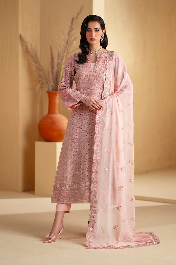 3 Piece Embroiderd Chiffon GAMILA - FSU5666