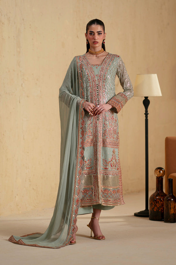 3 Piece Embroiderd Chiffon BASTET - FSU5668