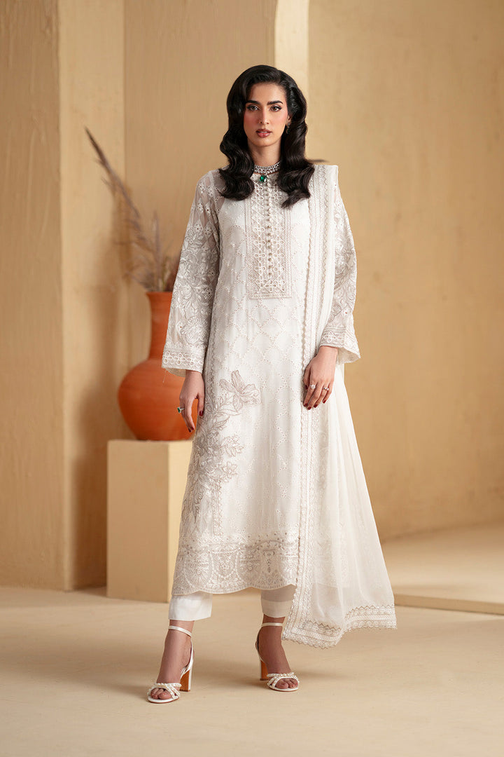 Chiffon Embroidered Suits White 3-Piece Embroidered Suit Maryum N Maria Chiffon Embroidered Suits White 3-Piece Embroidered Suit Maryum N Maria