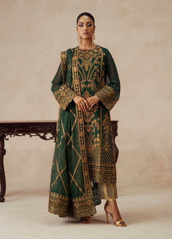 3 Piece Embroidered Chiffon JASMINE - FSU5618