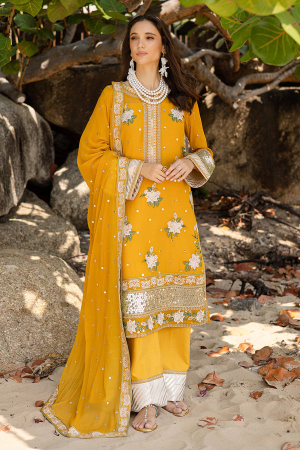 3 Piece Embroirdered Chiffon Mirha - FW40060