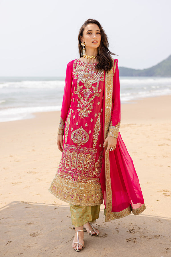 3 Piece Embroirdered Chiffon Anika - FW40054