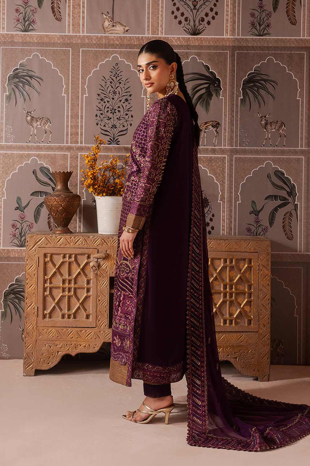 maroon chiffon dress pakistani Chiffon Maroon Pakistani Salwar Kameez /Sharara Wedding Dress, Indian Bridal Gown Dress, Designer Nikkah Mehndi Engagement Guest Outfit