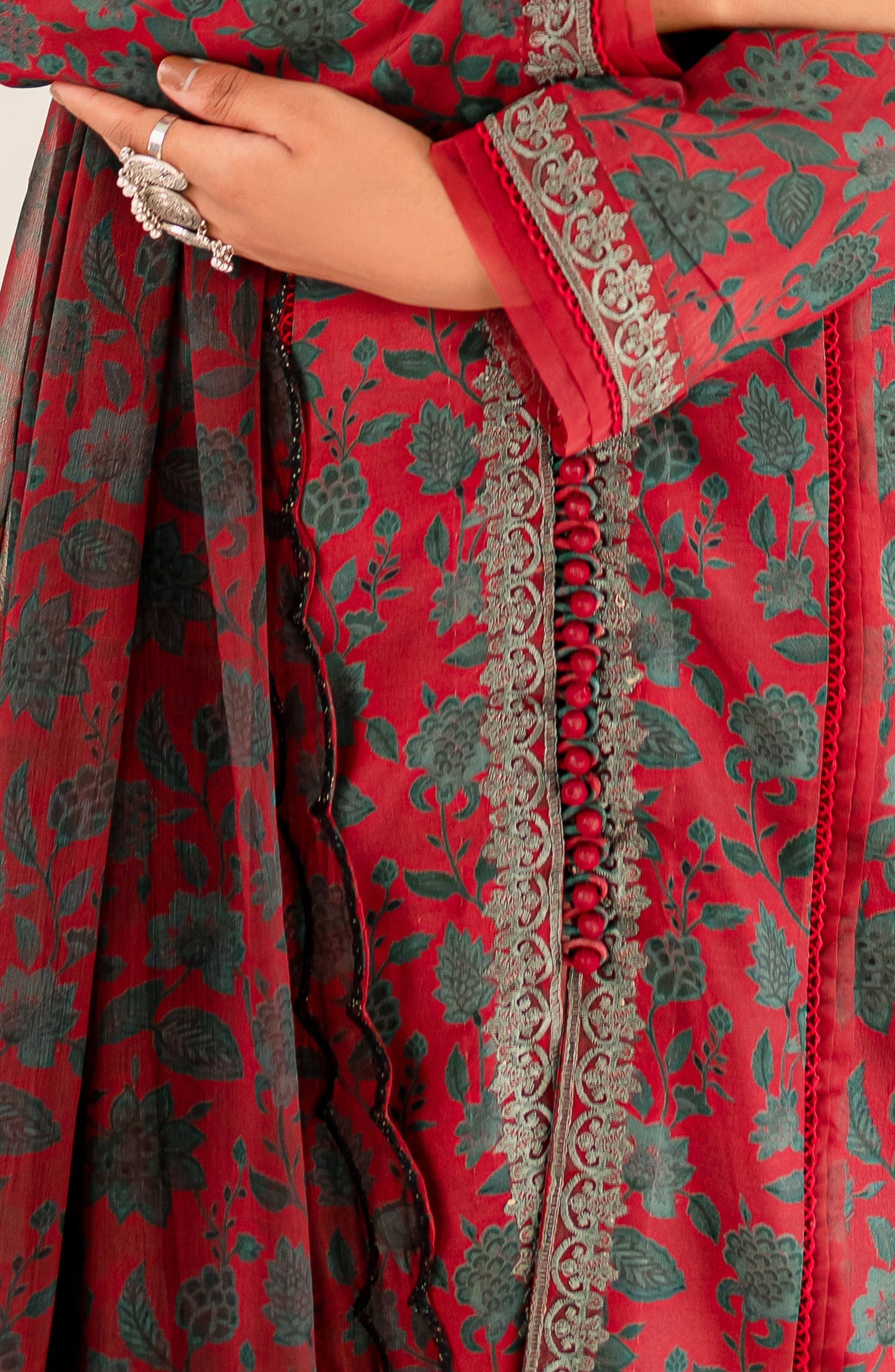 Printed Embroidered Lawn - Ruby (MLFD-167)