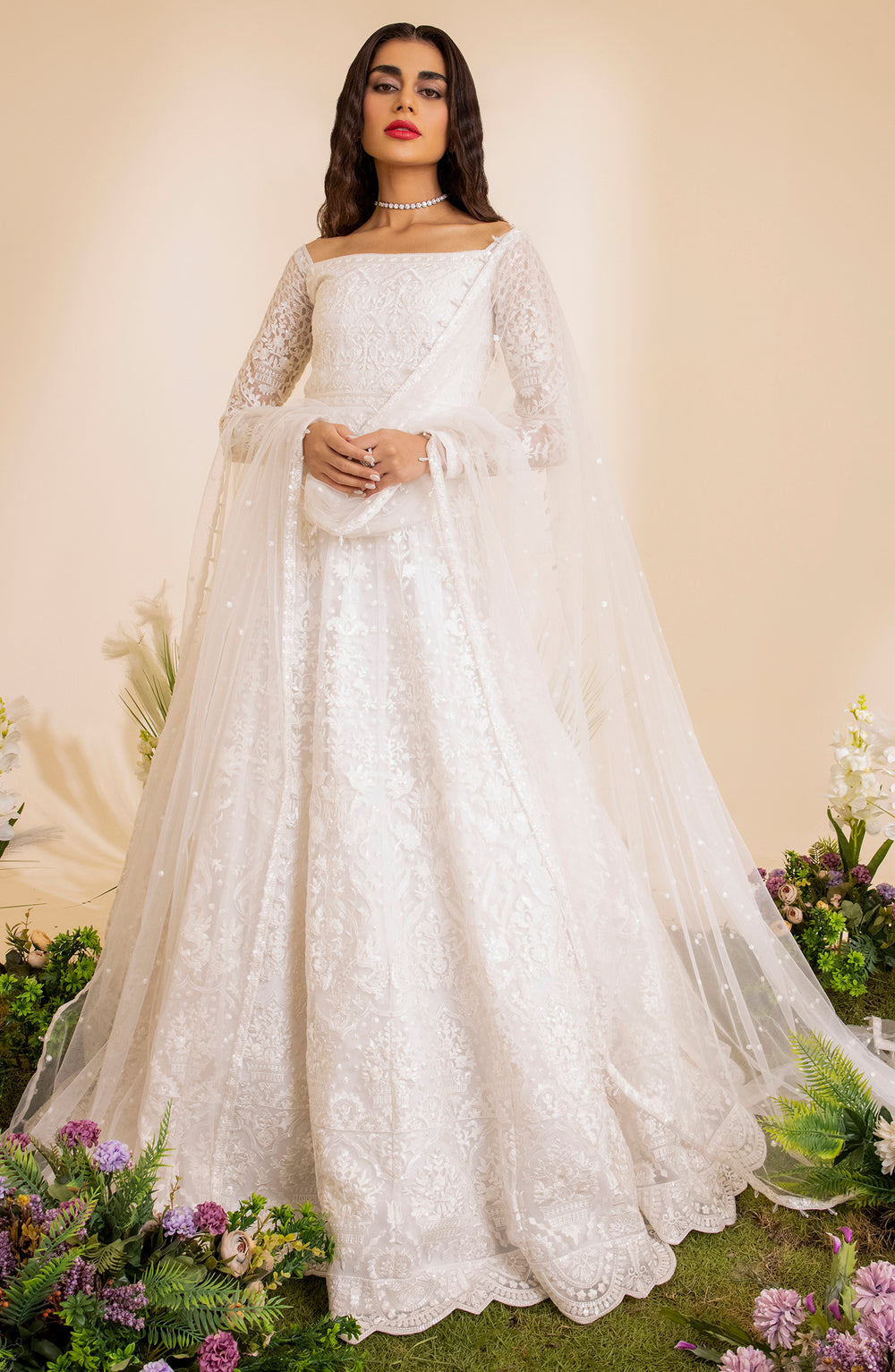 Stitched Luxury Pret Suit for Women – Bridal Organza Wedding Wear