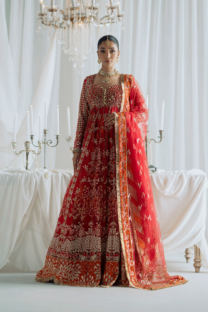 Embroidered Red Maxi Luxury Bridal Wear Look Maryum N Maria Embroidered Red Maxi Luxury Bridal Wear Look Maryum N Maria