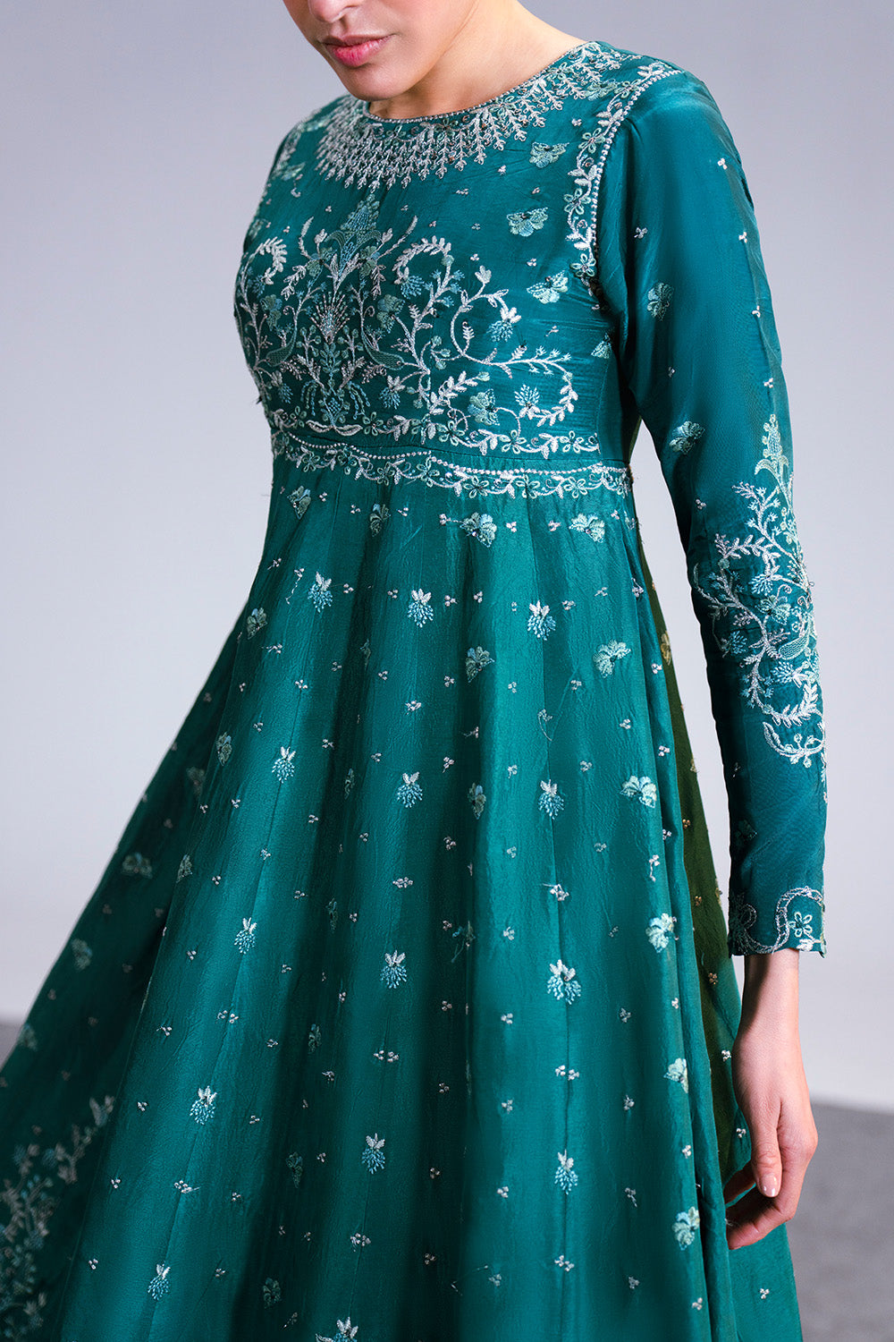 formal elegant emerald green dress TESSA Formal Couture Dress main image 0