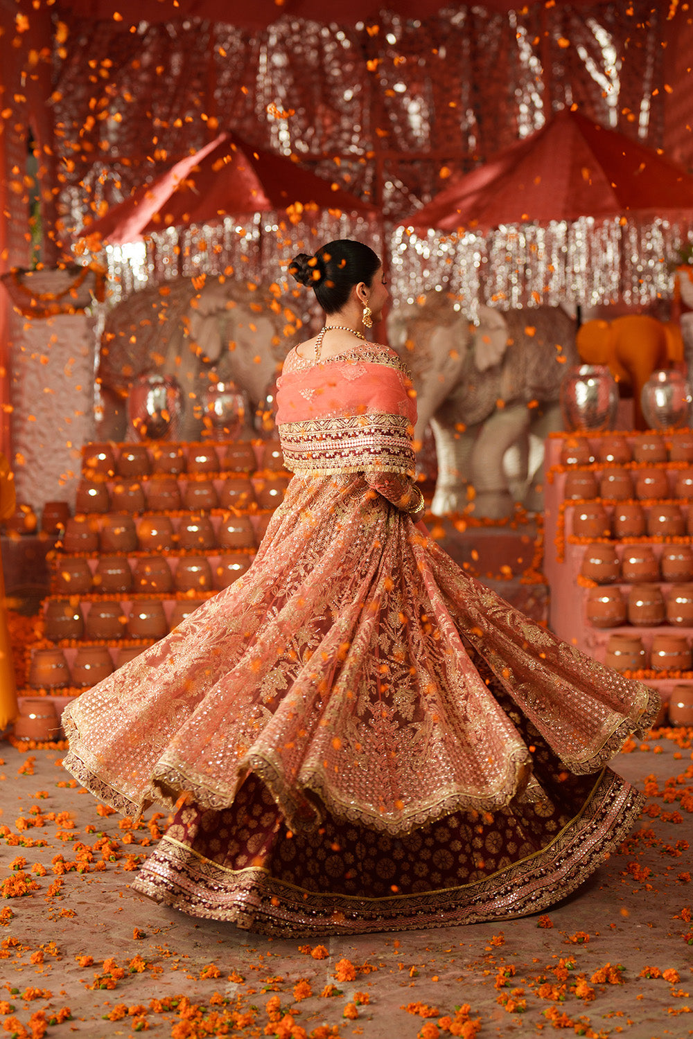 pakistani bridal dresses in pakistan Coral Wedding Wear