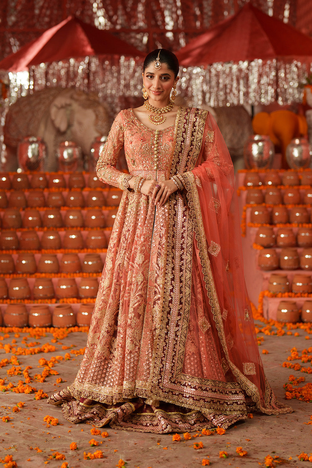 Coral Wedding Wear