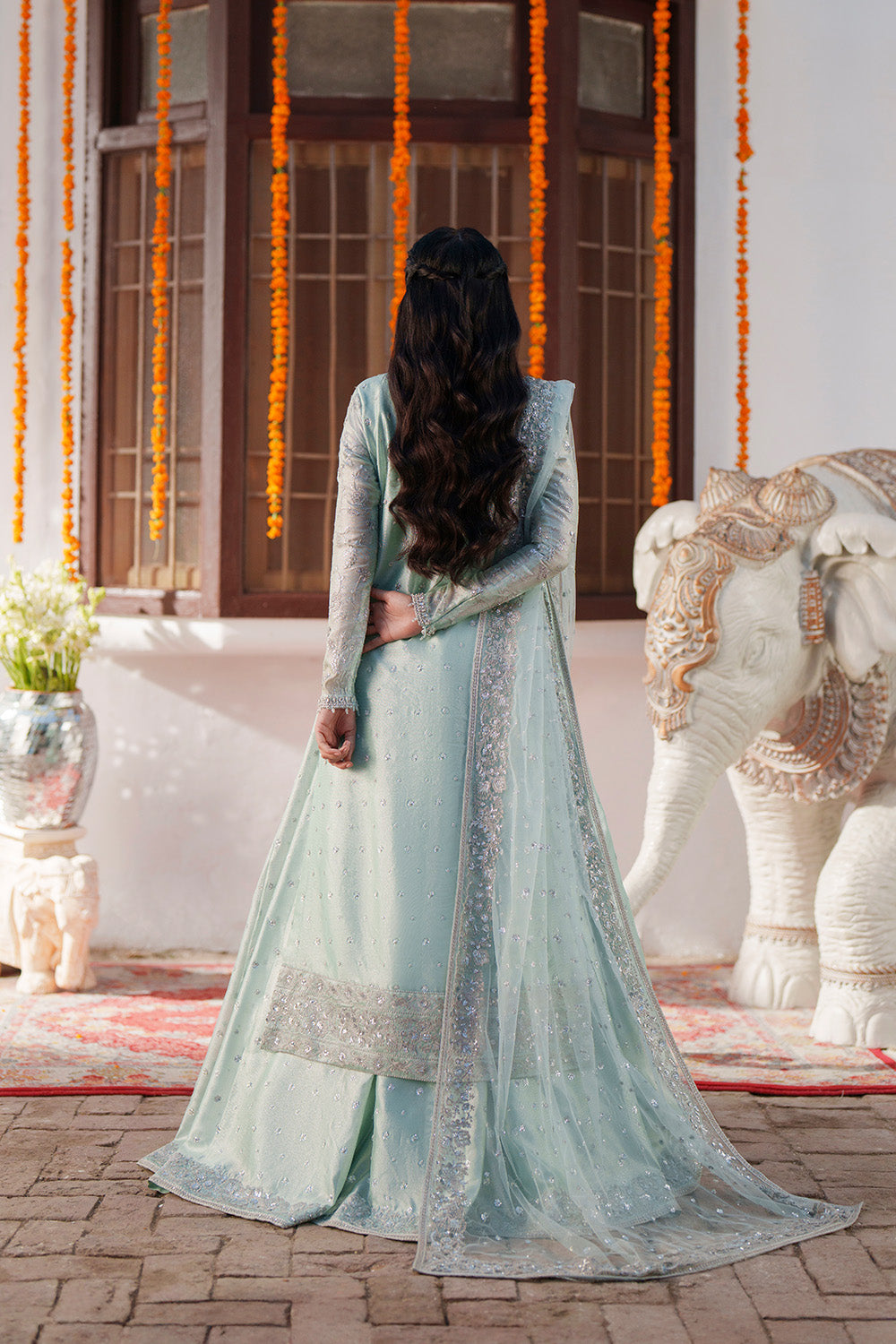 Ice Blue Ready to Wear 3 Piece | Luxury Formal Pret  Maryum N Maria