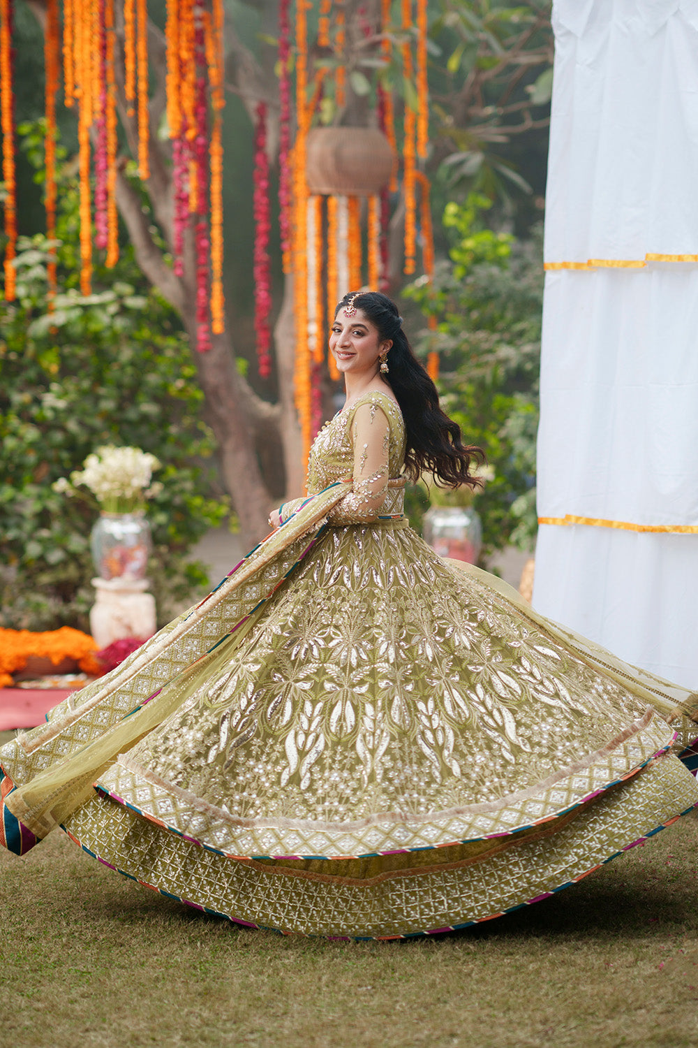 Olive Green Walima Bridal Dress | Nikah Wedding Wear Maryum N Maria Olive Green Walima Bridal Dress | Nikah Wedding Wear Maryum N Maria