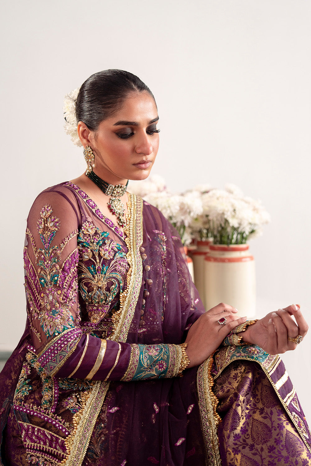open lace back dress Amira – Pakistani Designer Dresses main image 0