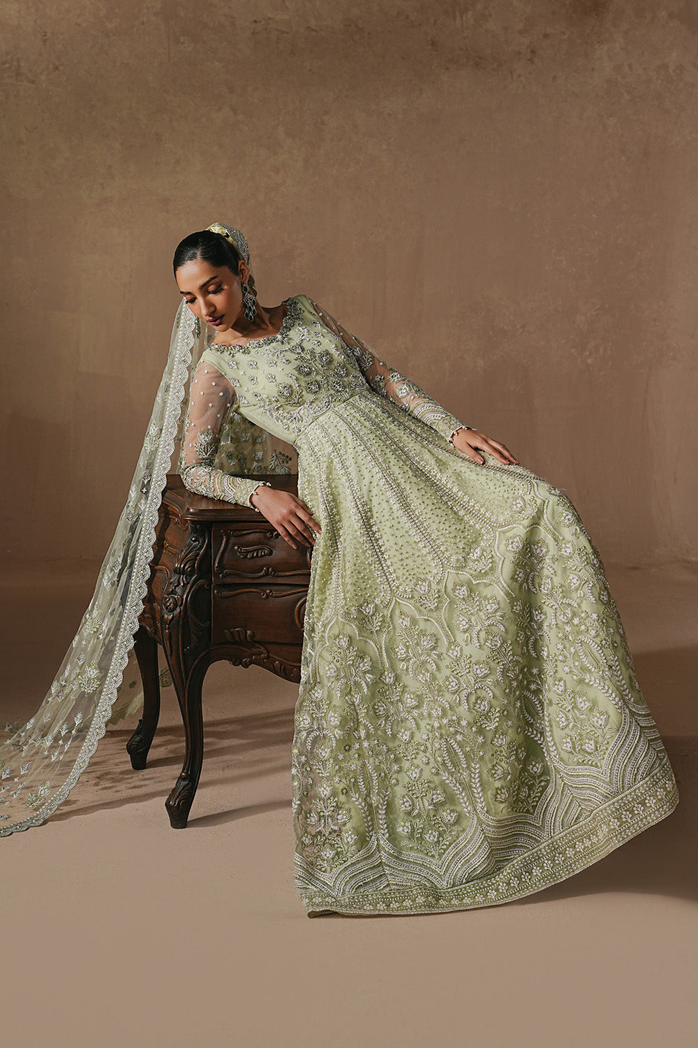 Pistachio Bridal Maxi Outfit