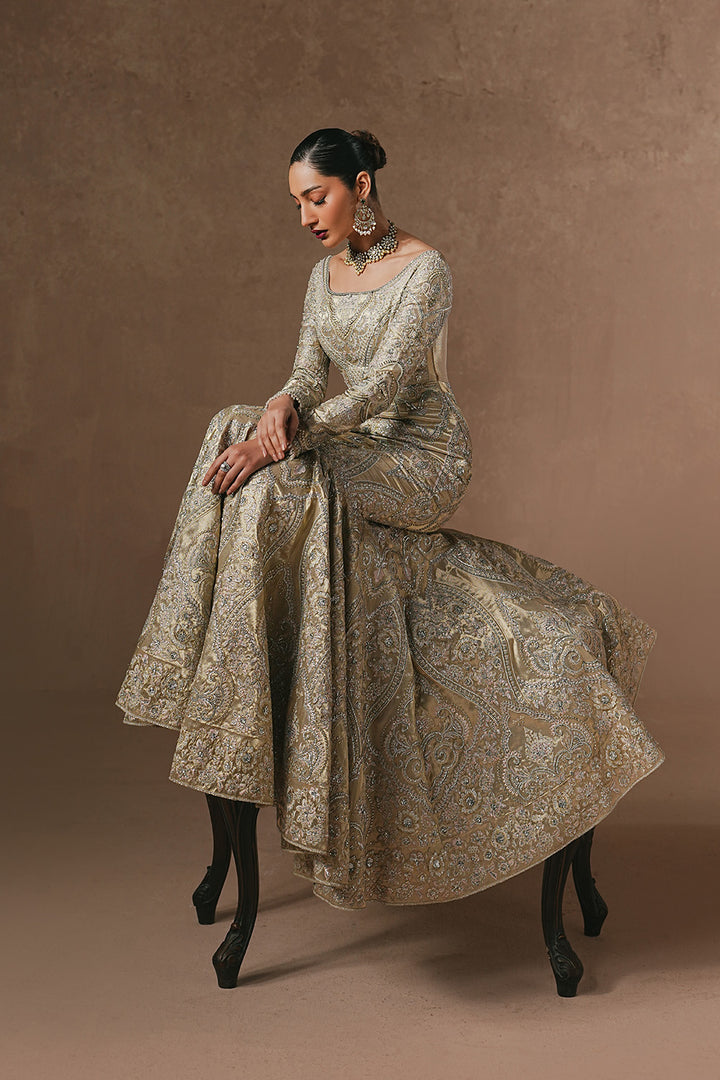 Dull Gold Walima Bridal Dress