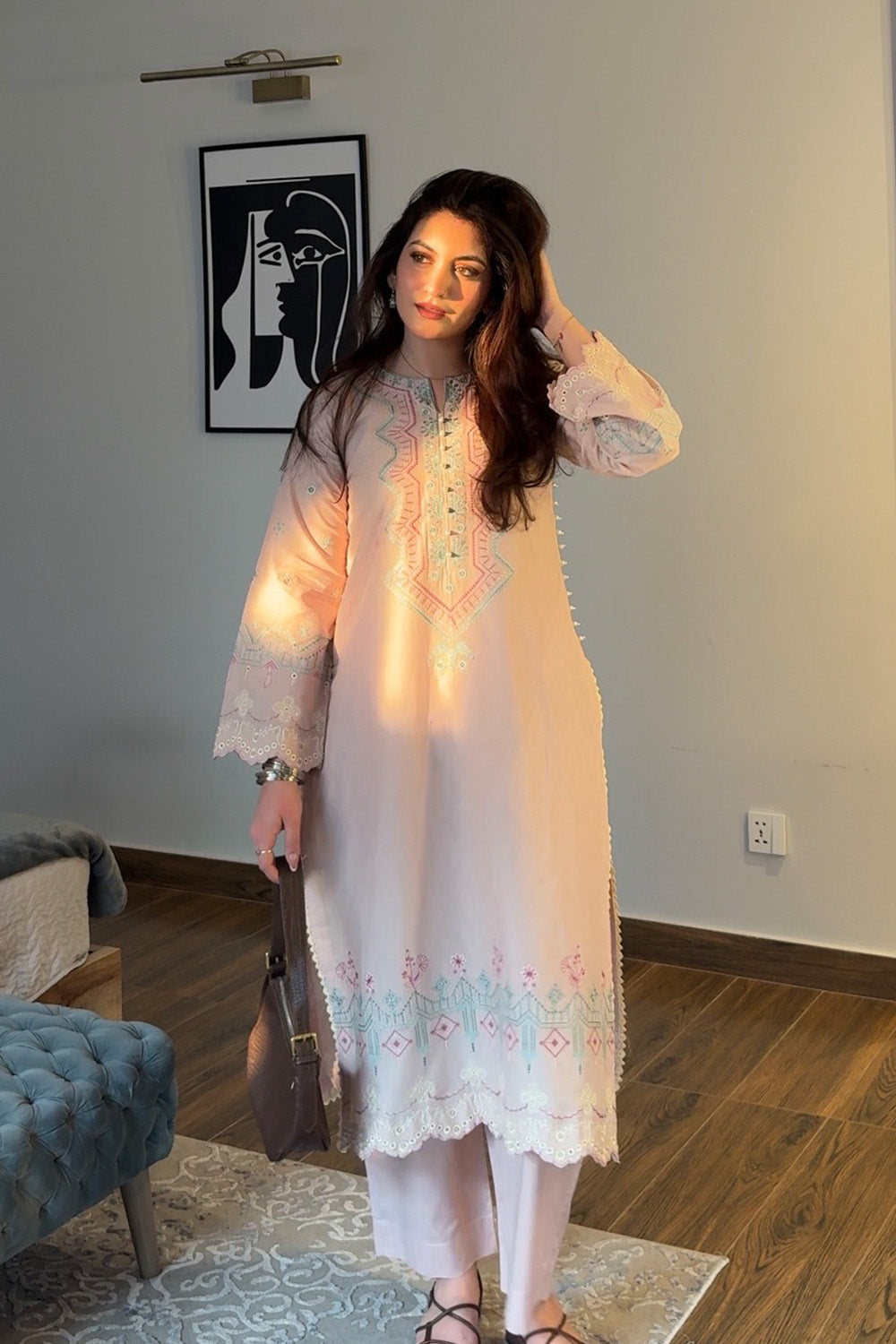 Strawberry Cream 2 Piece Lawn Pret Casual Everyday Wear | Maryum N Maria Strawberry Cream 2 Piece Lawn Pret Casual Everyday Wear | Maryum N Maria