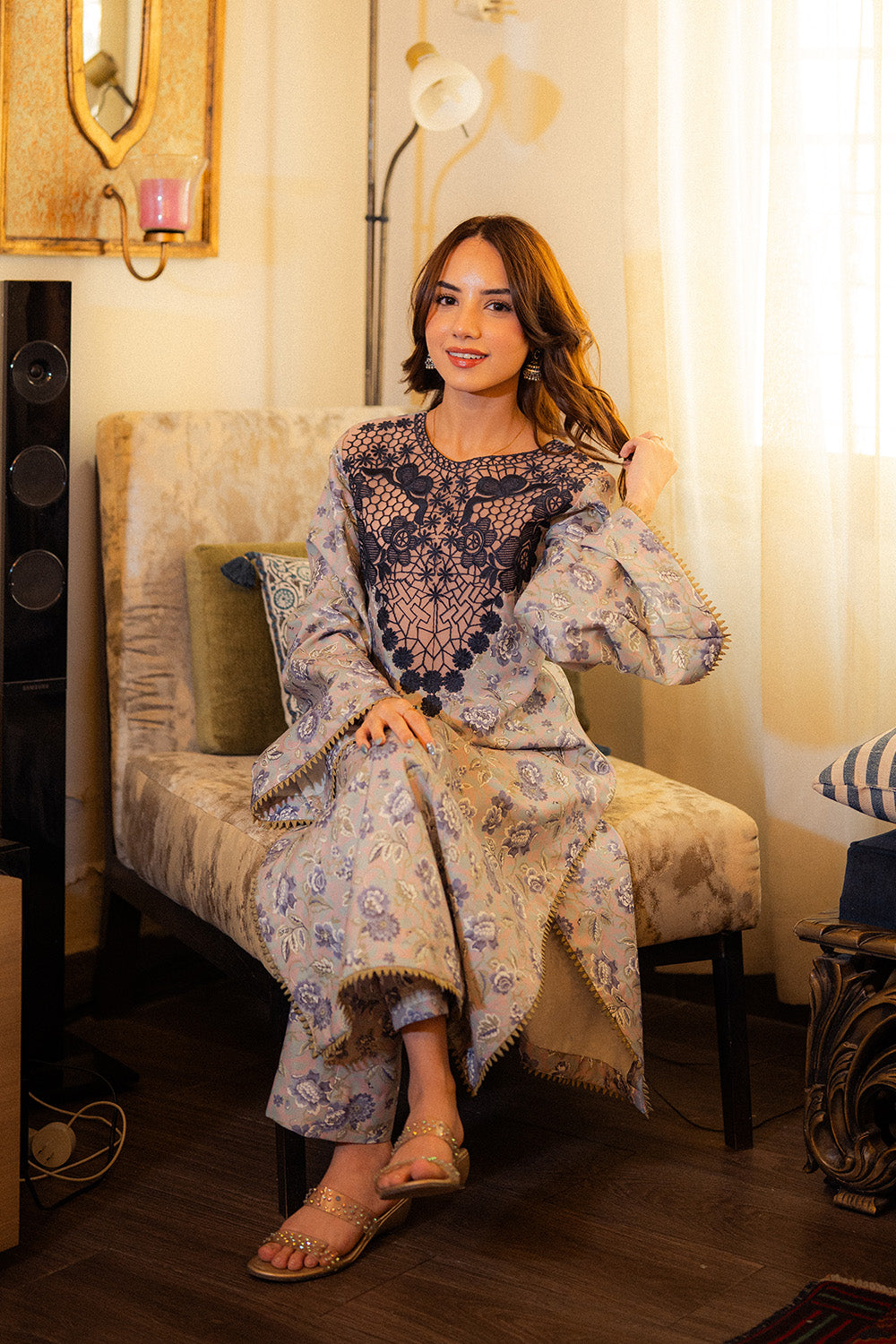 Sage Florid 2 Piece Lawn Dress Elegant Lawn Pret | Maryum N Maria Sage Florid 2 Piece Lawn Dress Elegant Lawn Pret | Maryum N Maria