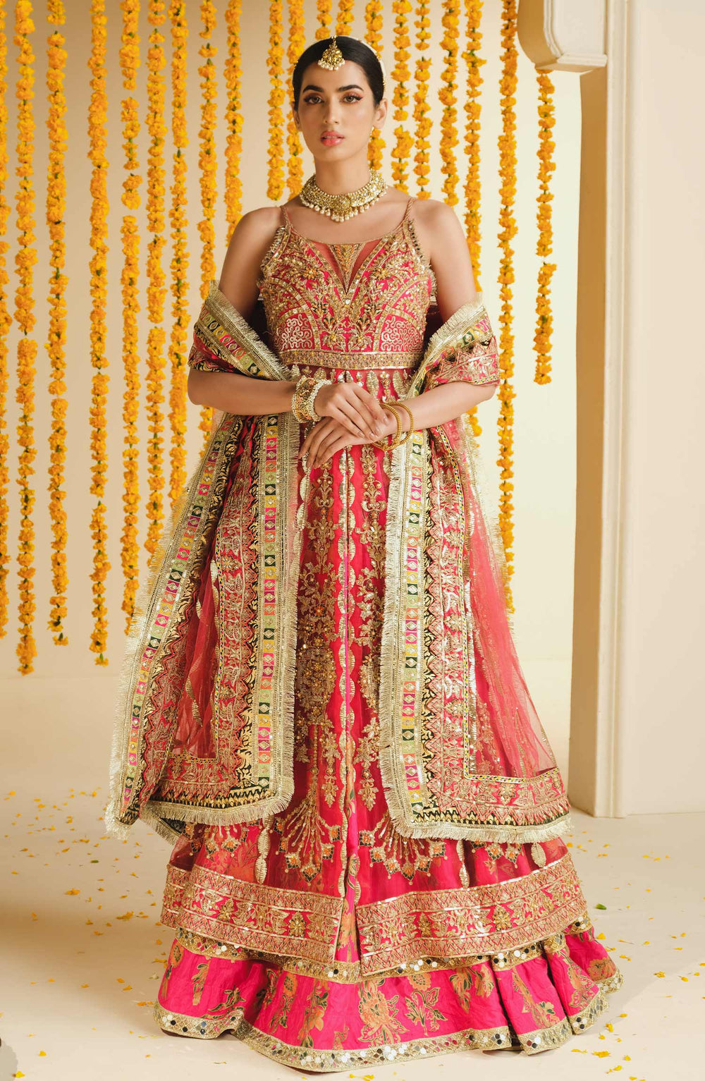 Luxury Pret Suit for Women – Stitched Net & Organza Lehenga Set by MNM –  Maryum N Maria